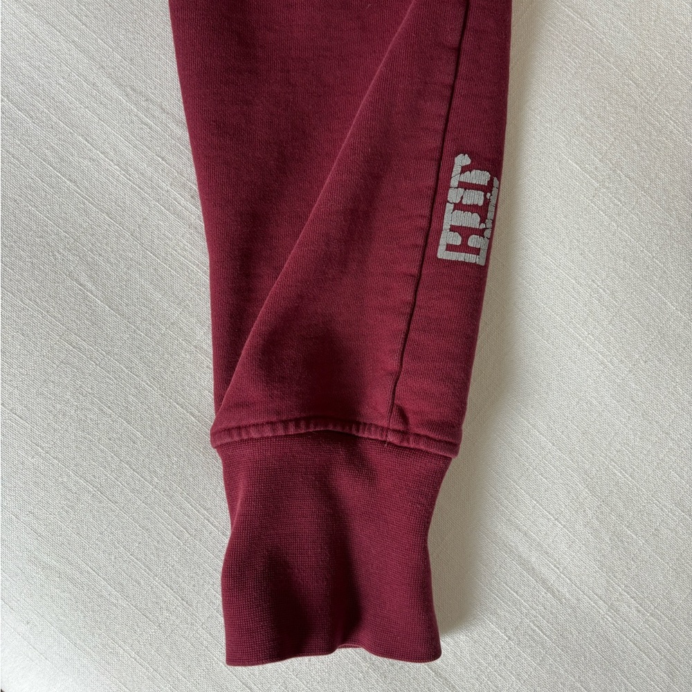 Kith NYC Men's Heavy Sweatpants Joggers in Maroon Red, Medium - Picture 4 of 8